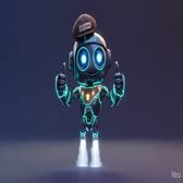 Spark the robot giving an encouraging thumbs-up