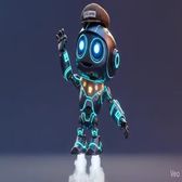 Spark the robot waving hello